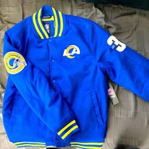 NFL Men’s Fleece Vintage Letterman Varsity Jacket